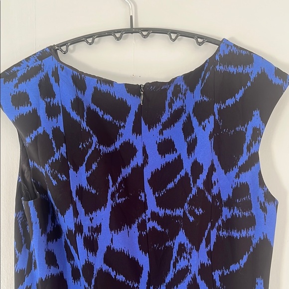 Calvin Klein Black and Blue Sleeveless Sheath Dress - Picture 4 of 5